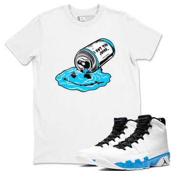 9s Powder Blue shirt to match jordans I Got The Juice sneaker tees Air Jordan 9 Powder Blue SNRT Sneaker Release Tees unisex cotton White 1 crew neck shirt