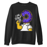 Jordan 1 WMNS Court Purple Sneaker Match Tees I Like Donut Sneaker Tees Jordan 1 WMNS Court Purple Sneaker Release Tees Unisex Shirts