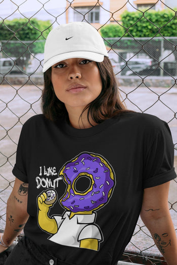 Jordan 1 WMNS Court Purple Sneaker Match Tees I Like Donut Sneaker Tees Jordan 1 WMNS Court Purple Sneaker Release Tees Unisex Shirts