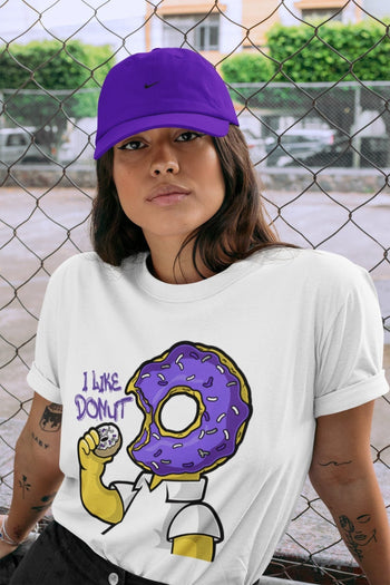 Jordan 1 WMNS Court Purple Sneaker Match Tees I Like Donut Sneaker Tees Jordan 1 WMNS Court Purple Sneaker Release Tees Unisex Shirts
