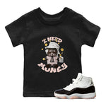 Air Jordan 11 Neapolitan shirt to match jordans I Need Money sneaker tees AJ11 Neapolitan SNRT Sneaker Release Tees Baby Toddler Black 1 T-Shirt