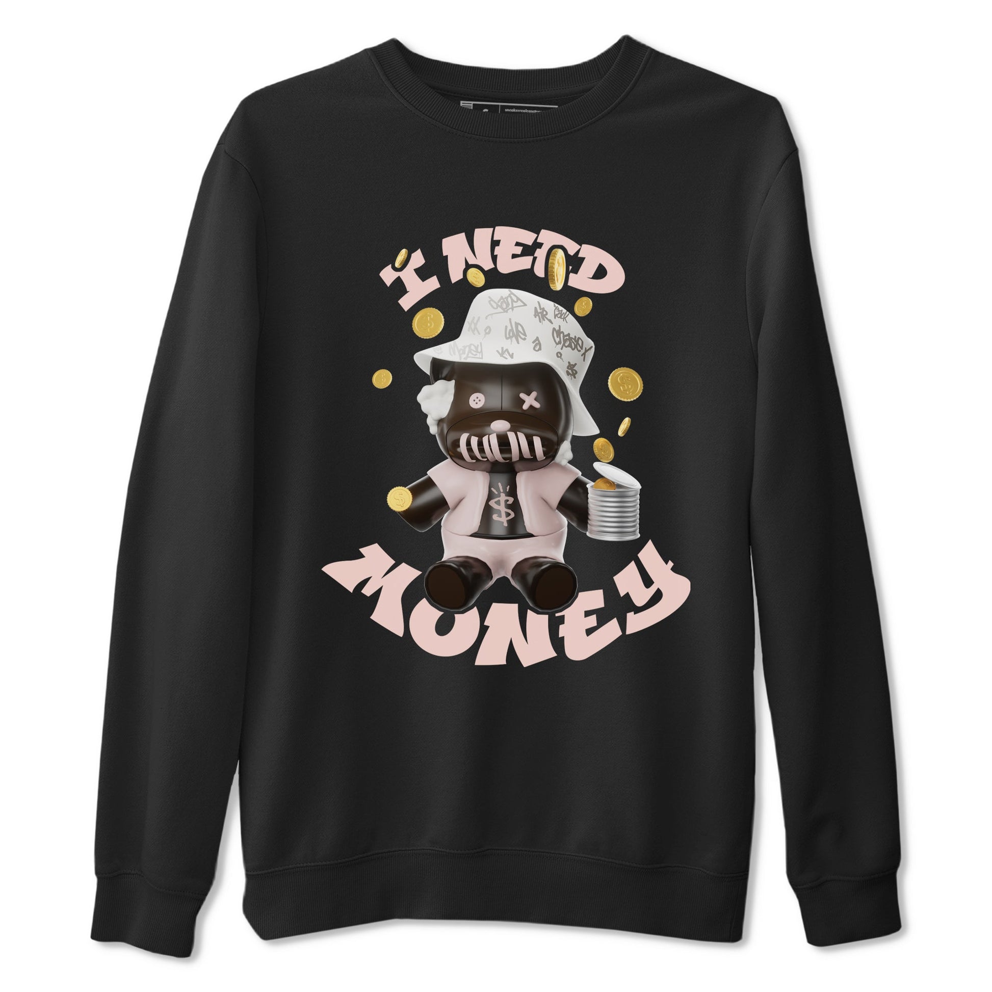 Air Jordan 11 Neapolitan shirt to match jordans I Need Money sneaker tees AJ11 Neapolitan SNRT Sneaker Release Tees Unisex Black 2 T-Shirt