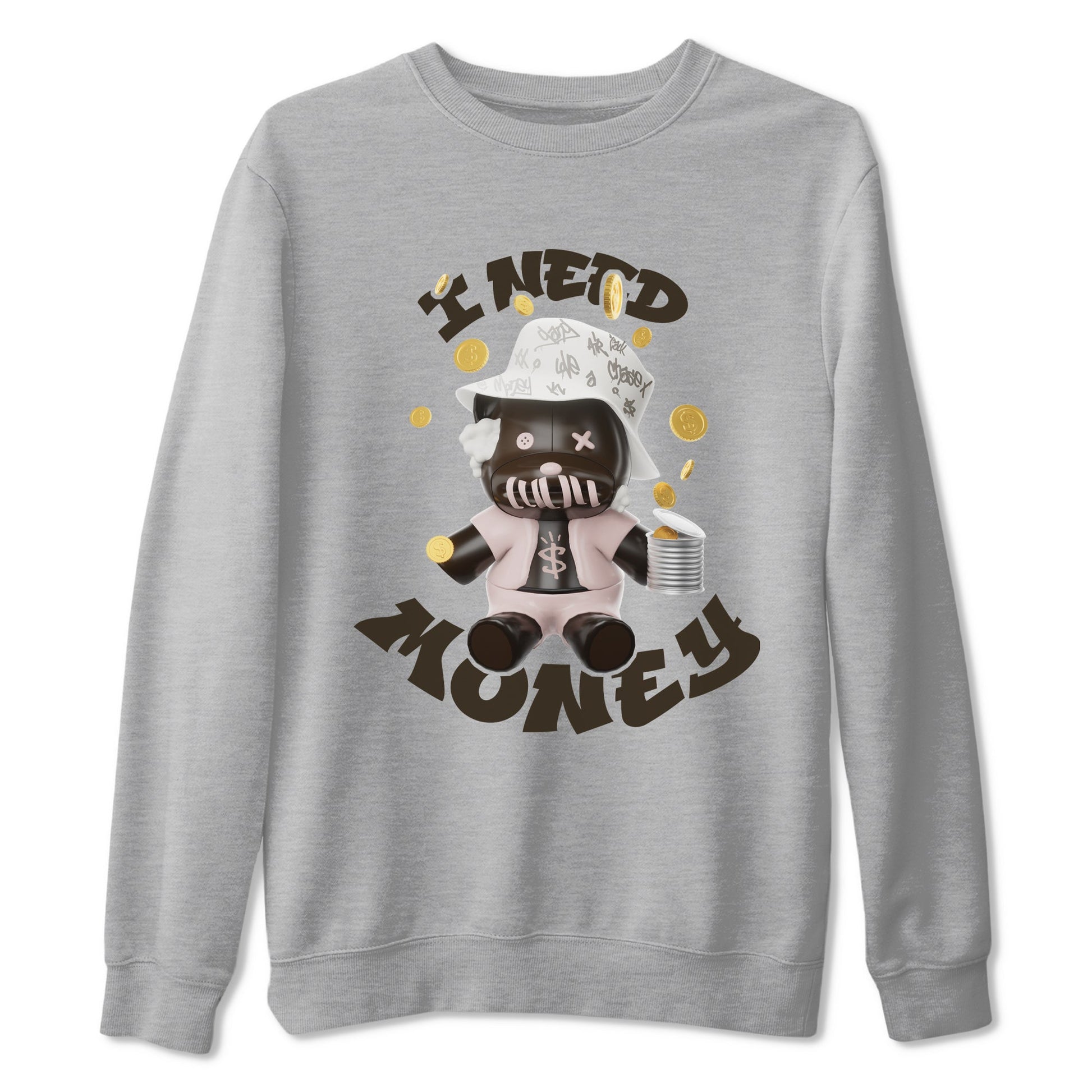 Air Jordan 11 Neapolitan shirt to match jordans I Need Money sneaker tees AJ11 Neapolitan SNRT Sneaker Release Tees Unisex Heather Grey 2 T-Shirt