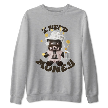 Air Jordan 11 Neapolitan shirt to match jordans I Need Money sneaker tees AJ11 Neapolitan SNRT Sneaker Release Tees Unisex Heather Grey 2 T-Shirt