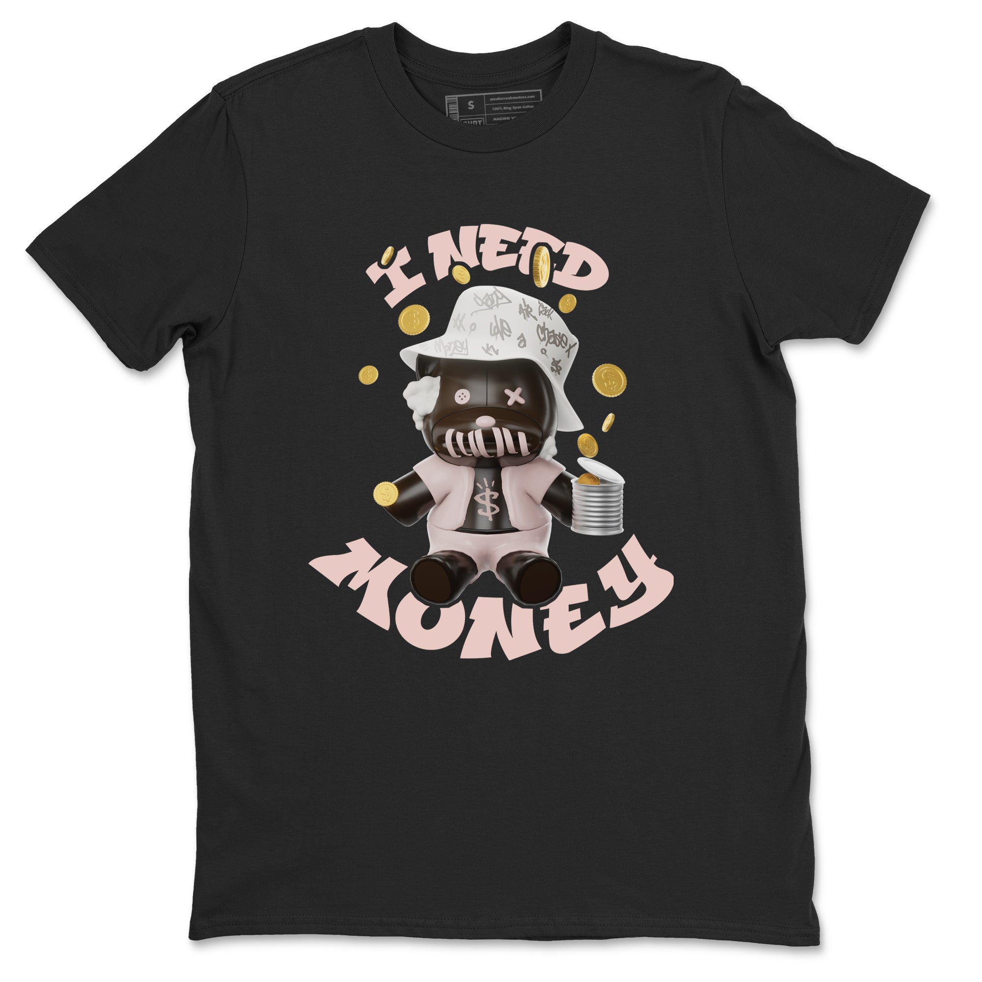 Air Jordan 11 Neapolitan shirt to match jordans I Need Money sneaker tees AJ11 Neapolitan SNRT Sneaker Release Tees Unisex Black 2 T-Shirt