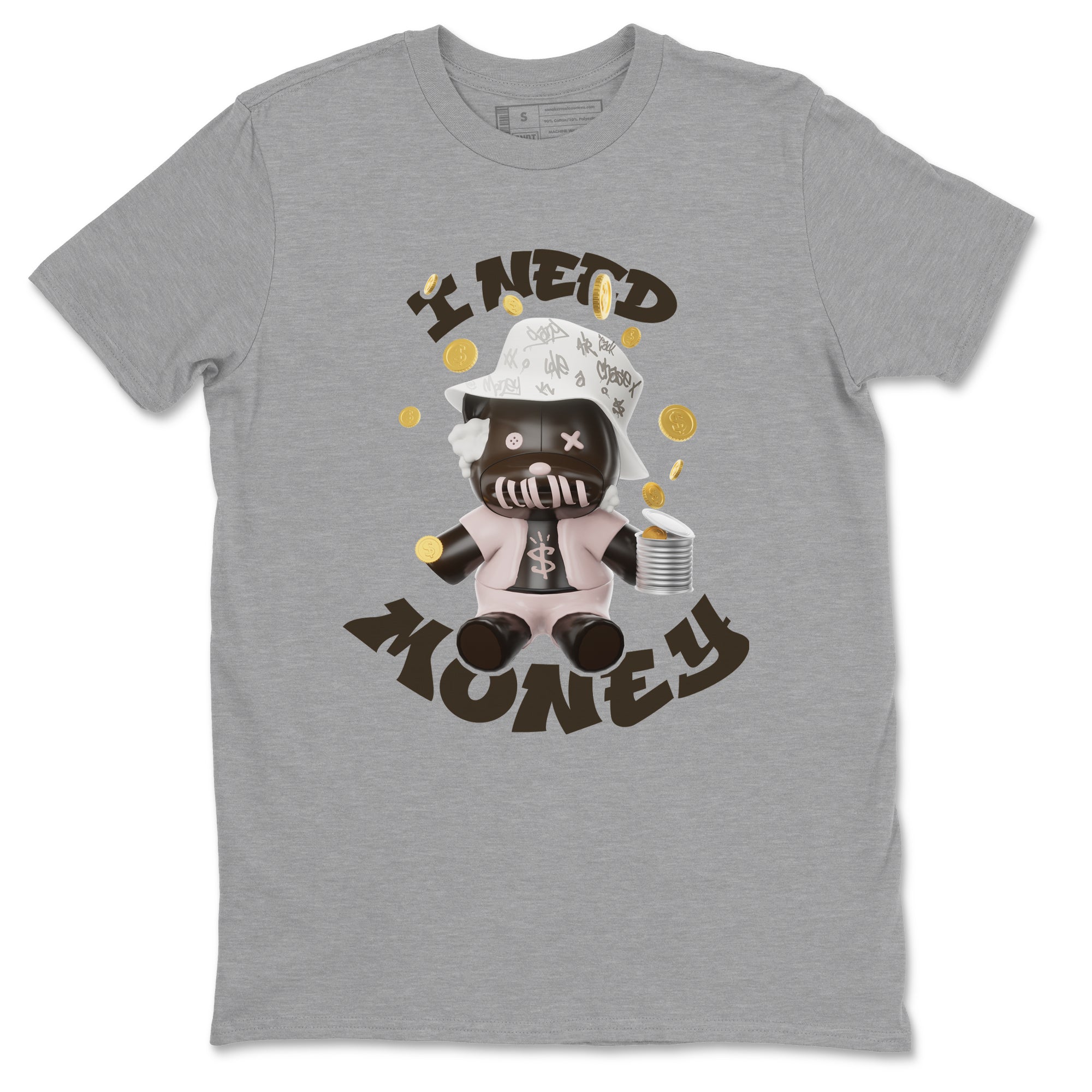 Air Jordan 11 Neapolitan shirt to match jordans I Need Money sneaker tees AJ11 Neapolitan SNRT Sneaker Release Tees Unisex Heather Grey 2 T-Shirt