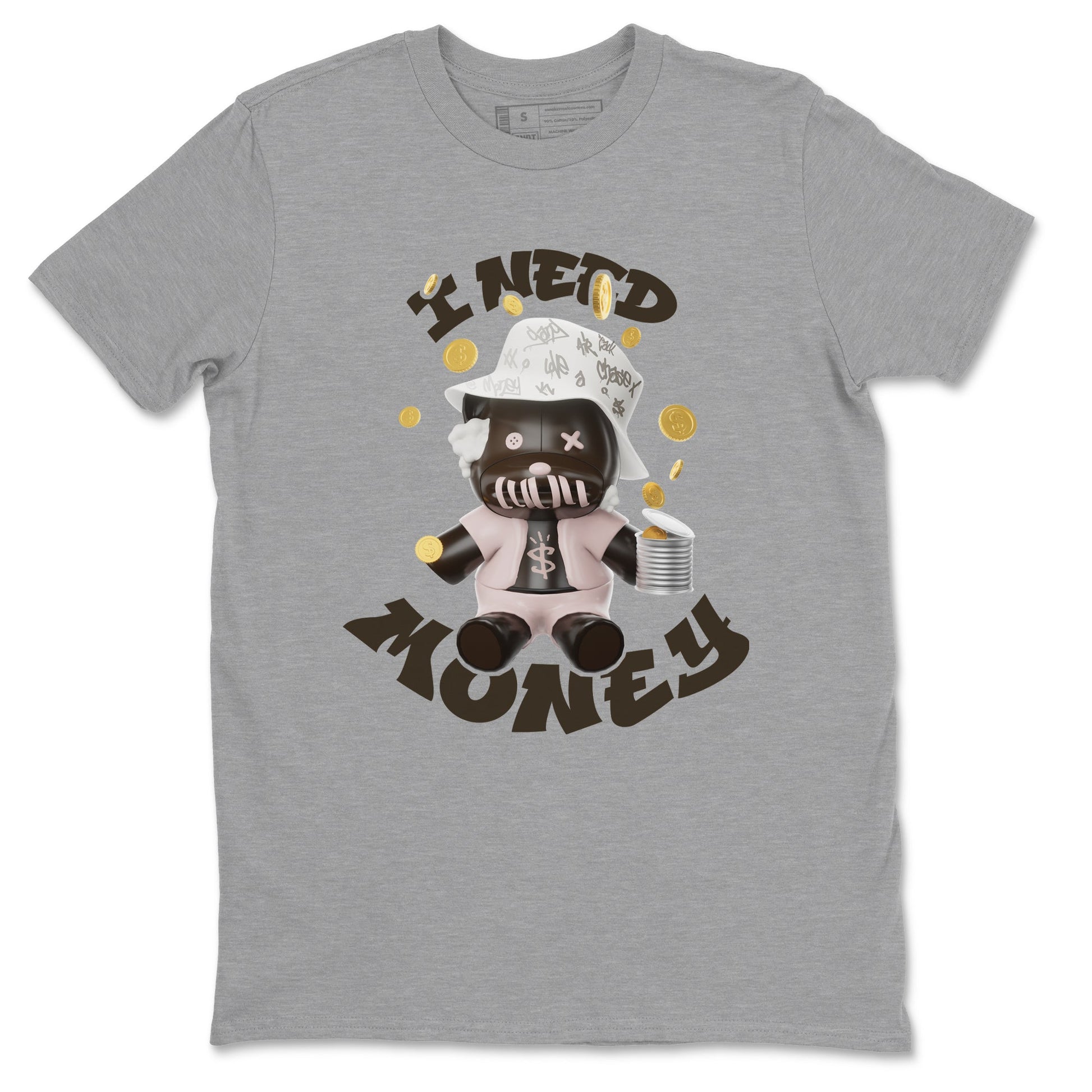 Air Jordan 11 Neapolitan shirt to match jordans I Need Money sneaker tees AJ11 Neapolitan SNRT Sneaker Release Tees Unisex Heather Grey 2 T-Shirt