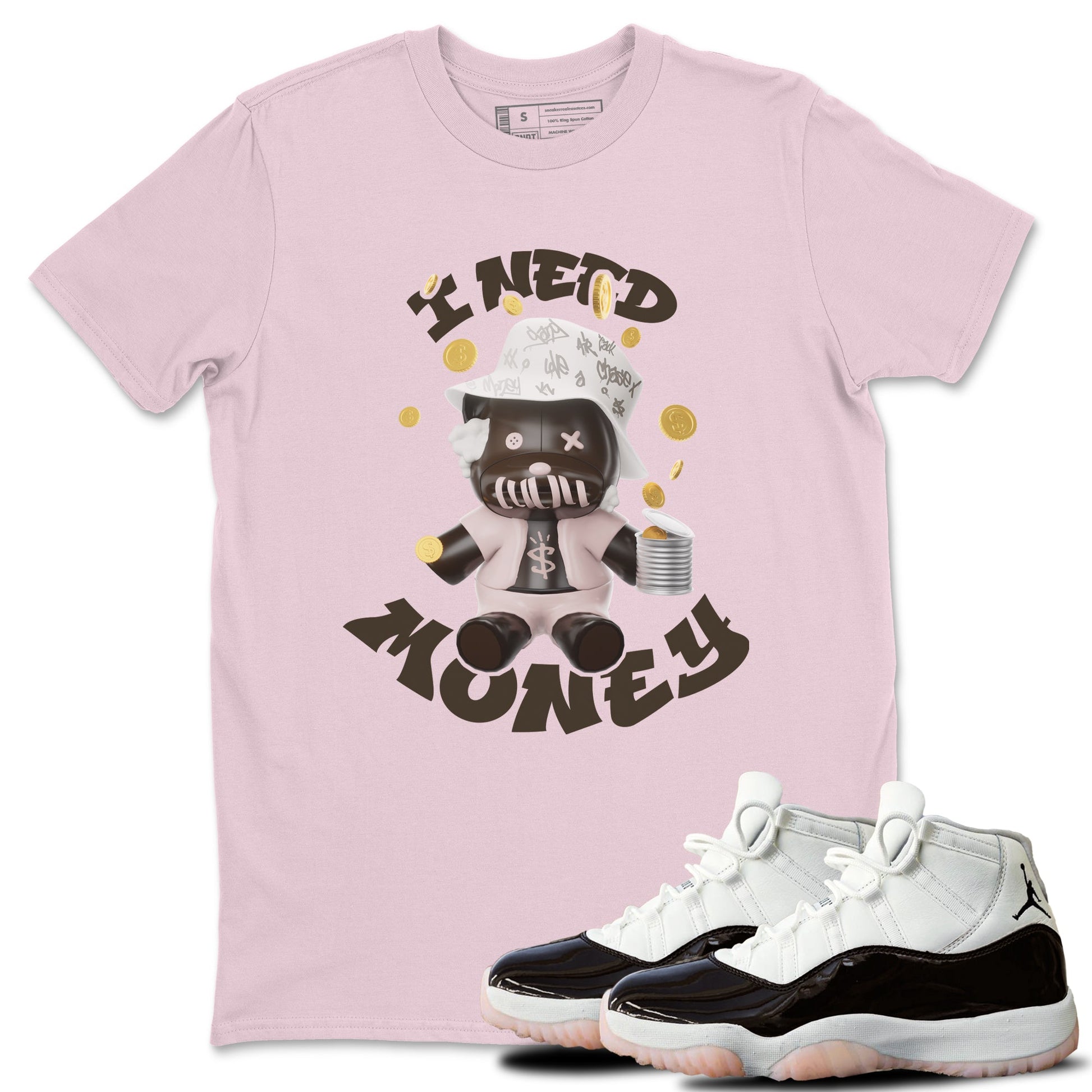Air Jordan 11 Neapolitan shirt to match jordans I Need Money sneaker tees AJ11 Neapolitan SNRT Sneaker Release Tees Unisex Pink 1 T-Shirt