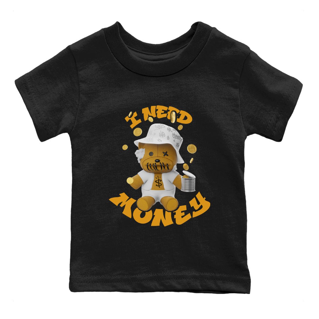 Air Jordan 13 Wheat shirt to match jordans I Need Money sneaker tees AJ13 Wheat SNRT Sneaker Release Tees Baby Toddler Black 2 T-Shirt