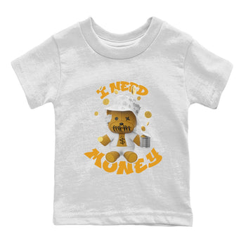 Air Jordan 13 Wheat shirt to match jordans I Need Money sneaker tees AJ13 Wheat SNRT Sneaker Release Tees Baby Toddler White 2 T-Shirt