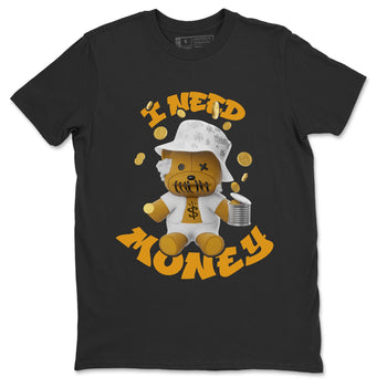 Air Jordan 13 Wheat shirt to match jordans I Need Money sneaker tees AJ13 Wheat SNRT Sneaker Release Tees Unisex Black 2 T-Shirt