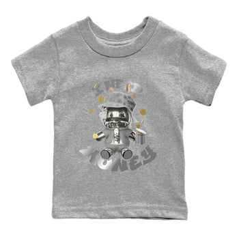 Air Jordan 4 Light Iron Ore shirt to match jordans I Need Money sneaker tees AJ4 Frozen Moments SNRT Sneaker Release Tees Baby Toddler Heather Grey 2 T-Shirt
