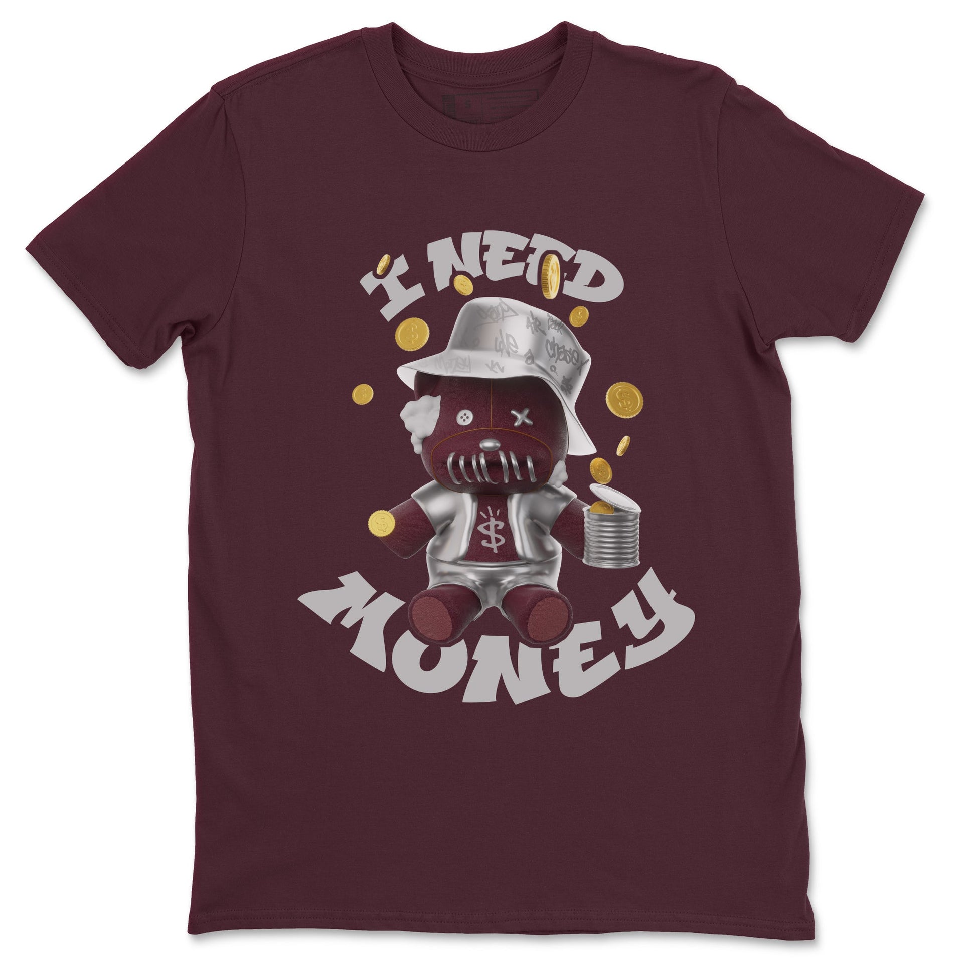 Air Jordan 5 Burgundy shirt to match jordans I Need Money sneaker tees AJ5 Burgundy SNRT Sneaker Release Tees Unisex Maroon 2 T-Shirt