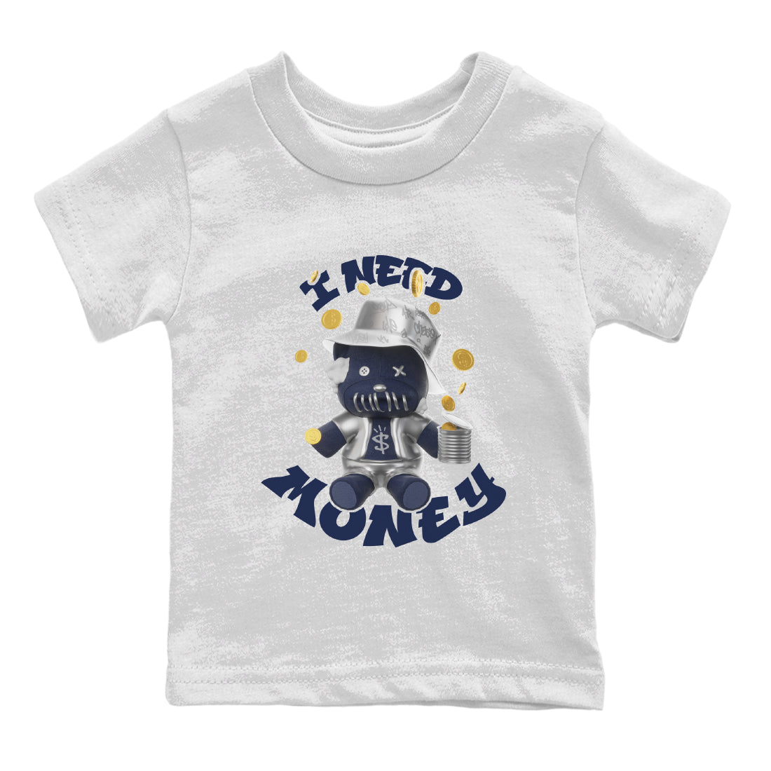 Air Jordan 5 Georgetown shirt to match jordans I Need Money sneaker tees AJ5 Georgetown SNRT Sneaker Release Tees Baby Toddler White 2 T-Shirt