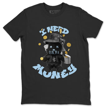 Air Jordan 7 Chambray shirt to match jordans I Need Money sneaker tees AJ7 Chambray SNRT Sneaker Release Tees Unisex Black 2 T-Shirt