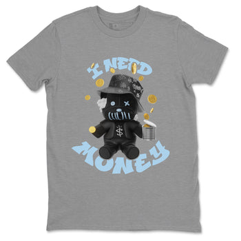 Air Jordan 7 Chambray shirt to match jordans I Need Money sneaker tees AJ7 Chambray SNRT Sneaker Release Tees Unisex Heather Grey 2 T-Shirt