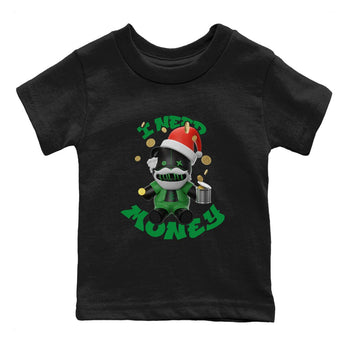 Air Jordan 1 Celtics shirt to match jordans I Need Money Christmas Edition sneaker tees Santa Gift AJ1 Celtics SNRT Sneaker Release Tees Baby Toddler Black 2 T-Shirt