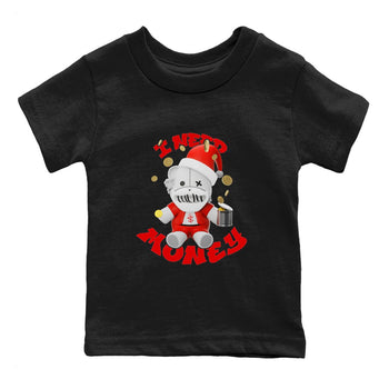 Air Jordan 12 Cherry shirt to match jordans I Need Money Christmas Edition sneaker tees Santa Gift AJ12 Cherry SNRT Sneaker Release Tees Baby Toddler Black 2 T-Shirt