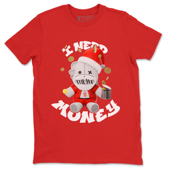 Air Jordan 12 Cherry shirt to match jordans I Need Money Christmas Edition sneaker tees Santa Gift AJ12 Cherry SNRT Sneaker Release Tees Unisex Red 2 T-Shirt