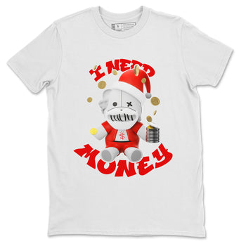 Air Jordan 12 Cherry shirt to match jordans I Need Money Christmas Edition sneaker tees Santa Gift AJ12 Cherry SNRT Sneaker Release Tees Unisex White 2 T-Shirt
