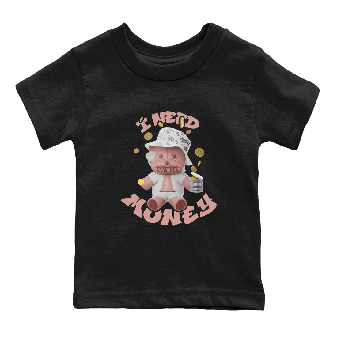 Dunk Rose Whisper shirt to match jordans I Need Money sneaker tees Nike Dunk LowRose Whisper SNRT Sneaker Release Tees Baby Toddler Black 2 T-Shirt