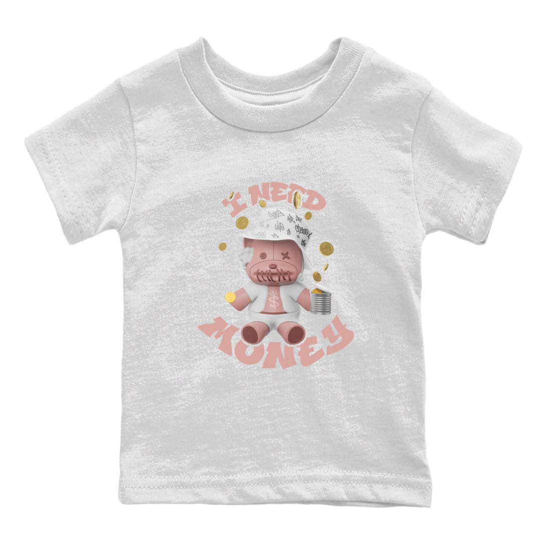 Dunk Rose Whisper shirt to match jordans I Need Money sneaker tees Nike Dunk LowRose Whisper SNRT Sneaker Release Tees Baby Toddler White 2 T-Shirt