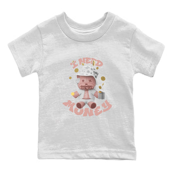 Dunk Rose Whisper shirt to match jordans I Need Money sneaker tees Nike Dunk LowRose Whisper SNRT Sneaker Release Tees Baby Toddler White 2 T-Shirt