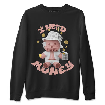 Dunk Rose Whisper shirt to match jordans I Need Money sneaker tees Nike Dunk LowRose Whisper SNRT Sneaker Release Tees Unisex Black 2 T-Shirt