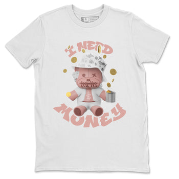 Dunk Rose Whisper shirt to match jordans I Need Money sneaker tees Nike Dunk LowRose Whisper SNRT Sneaker Release Tees Unisex White 2 T-Shirt