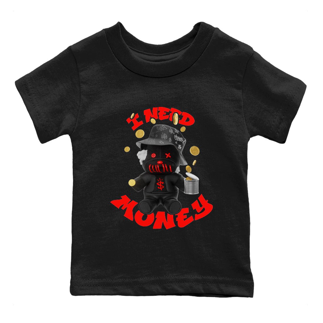 Yeezy 350 Bred shirt to match jordans I Need Money sneaker tees Adidas Yeezy 350 V2 Boost Bred SNRT Sneaker Release Tees Baby Toddler Black 2 T-Shirt