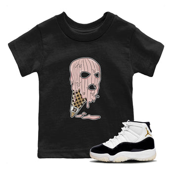 Air Jordan 11 Neapolitan shirt to match jordans Ice Cream Mask special sneaker matching tees Jordan 11 WMNS Neapolitan SNRT sneaker tees Baby Toddler Black 1 T-Shirt