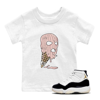 Air Jordan 11 Neapolitan shirt to match jordans Ice Cream Mask special sneaker matching tees Jordan 11 WMNS Neapolitan SNRT sneaker tees Baby Toddler White 1 T-Shirt