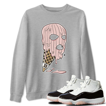 Air Jordan 11 Neapolitan shirt to match jordans Ice Cream Mask special sneaker matching tees Jordan 11 WMNS Neapolitan SNRT sneaker tees Unisex Heather Grey 1 T-Shirt