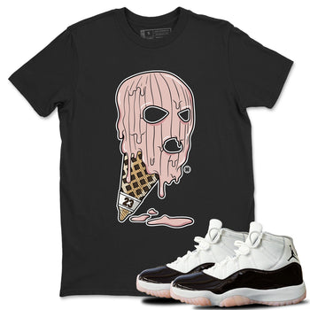 Air Jordan 11 Neapolitan shirt to match jordans Ice Cream Mask special sneaker matching tees Jordan 11 WMNS Neapolitan SNRT sneaker tees Unisex Black 1 T-Shirt