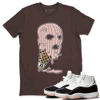 Air Jordan 11 Neapolitan shirt to match jordans Ice Cream Mask special sneaker matching tees Jordan 11 WMNS Neapolitan SNRT sneaker tees Unisex Dark Chocolate 1 T-Shirt