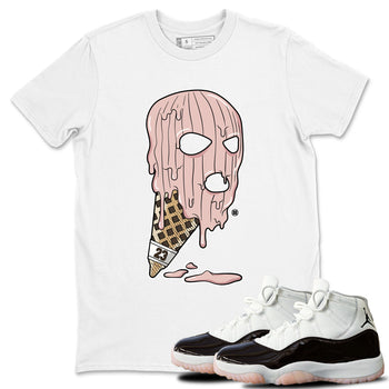 Air Jordan 11 Neapolitan shirt to match jordans Ice Cream Mask special sneaker matching tees Jordan 11 WMNS Neapolitan SNRT sneaker tees Unisex White 1 T-Shirt