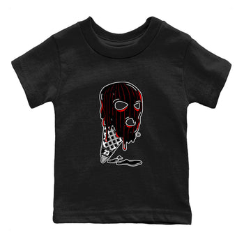 Air Jordan 4 Bred Reimagined shirt to match jordans Ice Cream Mask sneaker tees 4s Bred Reimagined SNRT sneaker release tees baby toddler Black 2 cotton Shirt