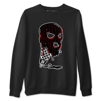Air Jordan 4 Bred Reimagined shirt to match jordans Ice Cream Mask sneaker tees 4s Bred Reimagined SNRT Sneaker Release Tees unisex cotton Black 2 crew neck shirt