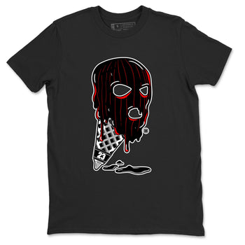 Air Jordan 4 Bred Reimagined shirt to match jordans Ice Cream Mask sneaker tees 4s Bred Reimagined SNRT Sneaker Release Tees unisex cotton Black 2 crew neck shirt