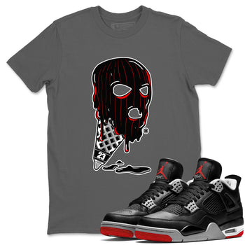 Air Jordan 4 Bred Reimagined shirt to match jordans Ice Cream Mask sneaker tees 4s Bred Reimagined SNRT Sneaker Release Tees unisex cotton Cool Grey 1 crew neck shirt