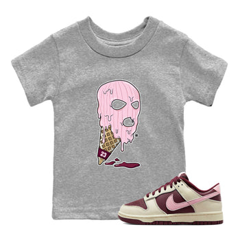 Dunk Low Valentines Day shirt to match jordans Ice Cream Mask special sneaker matching tees Dunk Valentines Day 2023 SNRT sneaker tees Baby Toddler Heather Grey 1 T-Shirt