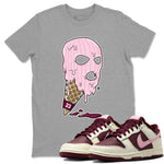 Dunk Low Valentines Day shirt to match jordans Ice Cream Mask special sneaker matching tees Dunk Valentines Day 2023 SNRT sneaker tees Unisex Heather Grey 1 T-Shirt