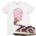 Dunk Low Valentines Day shirt to match jordans Ice Cream Mask special sneaker matching tees Dunk Valentines Day 2023 SNRT sneaker tees Unisex White 1 T-Shirt