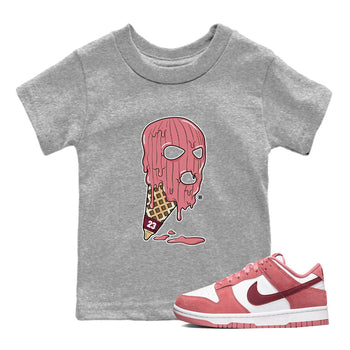 Dunk Low Valentines Day shirt to match jordans Ice Cream Mask special sneaker matching tees Dunk Valentines Day 2024 SNRT sneaker tees Baby Toddler Heather Grey 1 T-Shirt