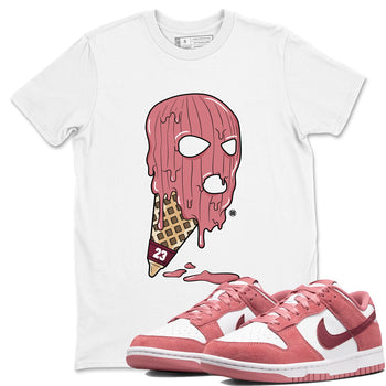 Dunk Low Valentines Day shirt to match jordans Ice Cream Mask special sneaker matching tees Dunk Valentines Day 2024 SNRT sneaker tees Unisex White 1 T-Shirt