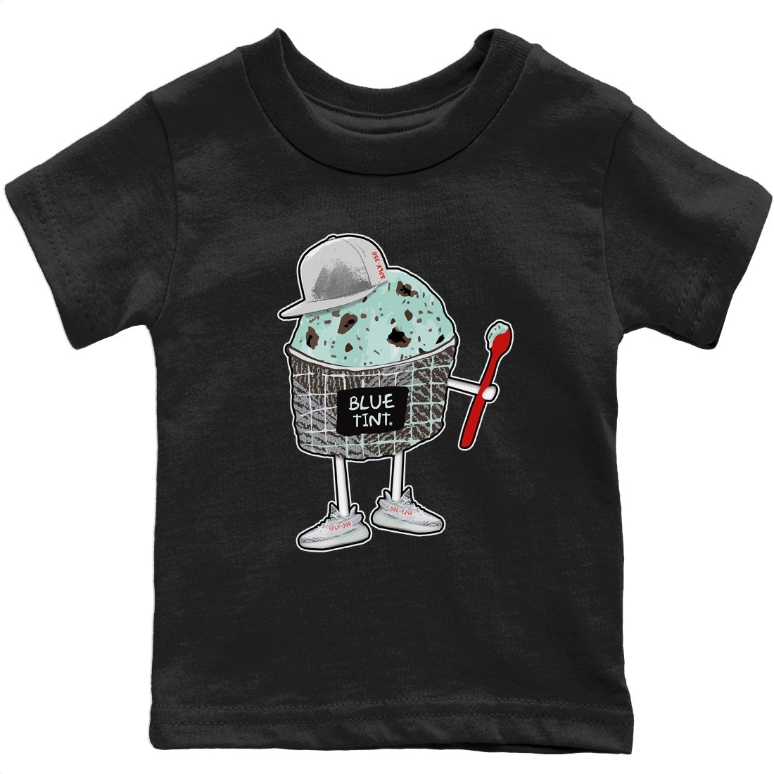 Yeezy 350 Blue Tint Sneaker Match Tees Ice Cream Swag Sneaker Tees Yeezy 350 Blue Tint Sneaker Release Tees Kids Shirts