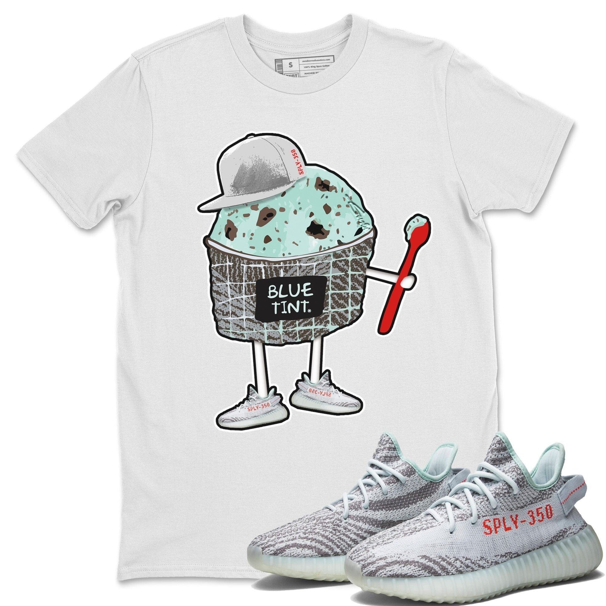 Yeezy 350 Blue Tint Sneaker Match Tees Ice Cream Swag Sneaker Tees Yeezy 350 Blue Tint Sneaker Release Tees Unisex Shirts