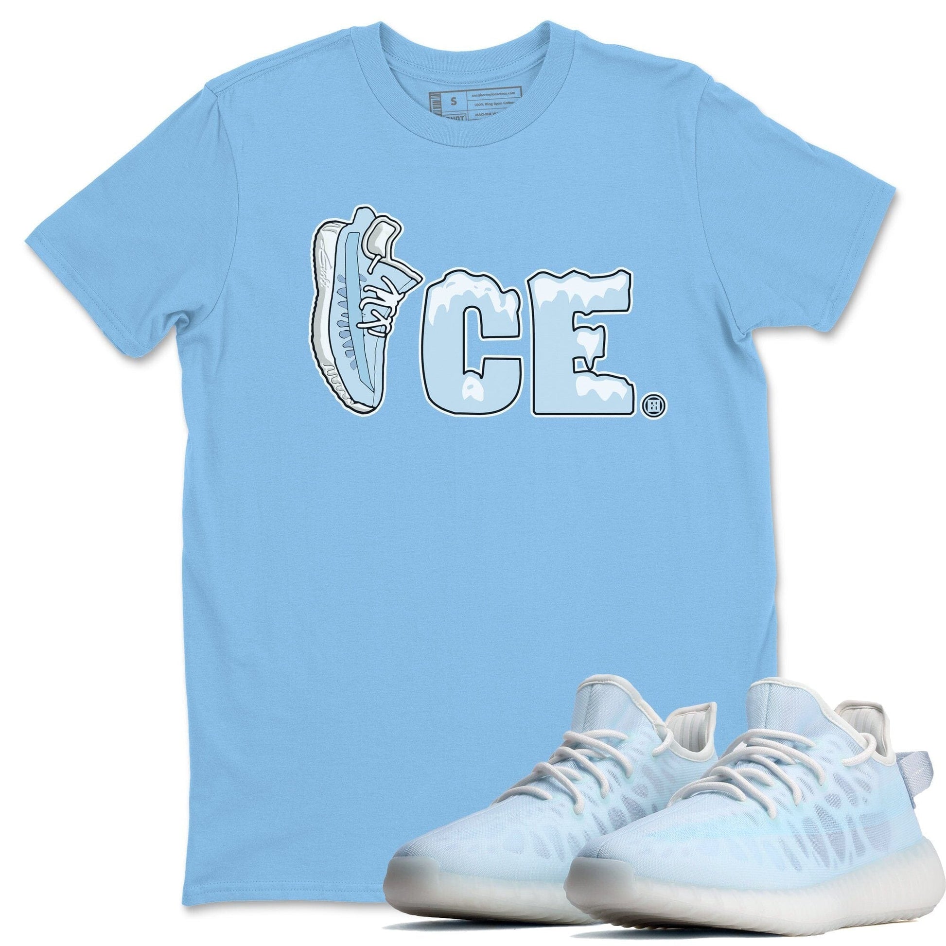 Yeezy 350 Mono Ice Sneaker Match Tees Ice Sneaker Tees Yeezy 350 Mono Ice Sneaker Release Tees Unisex Shirts