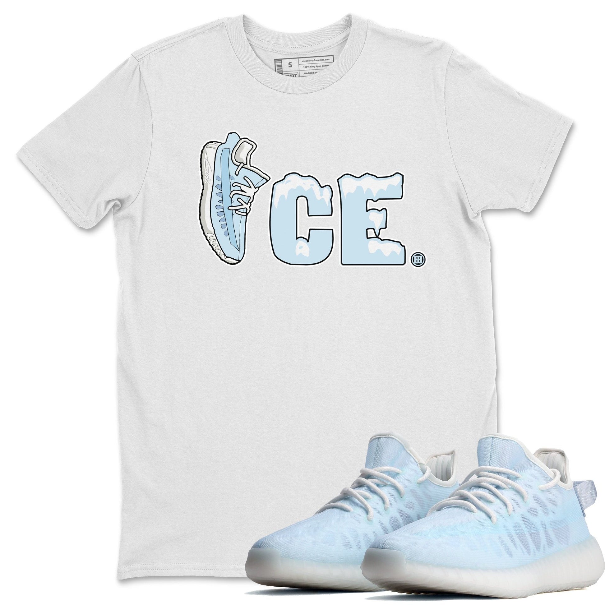 Yeezy 350 Mono Ice Sneaker Match Tees Ice Sneaker Tees Yeezy 350 Mono Ice Sneaker Release Tees Unisex Shirts