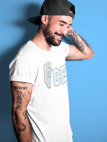 Yeezy 350 Mono Ice Sneaker Match Tees Ice Sneaker Tees Yeezy 350 Mono Ice Sneaker Release Tees Unisex Shirts